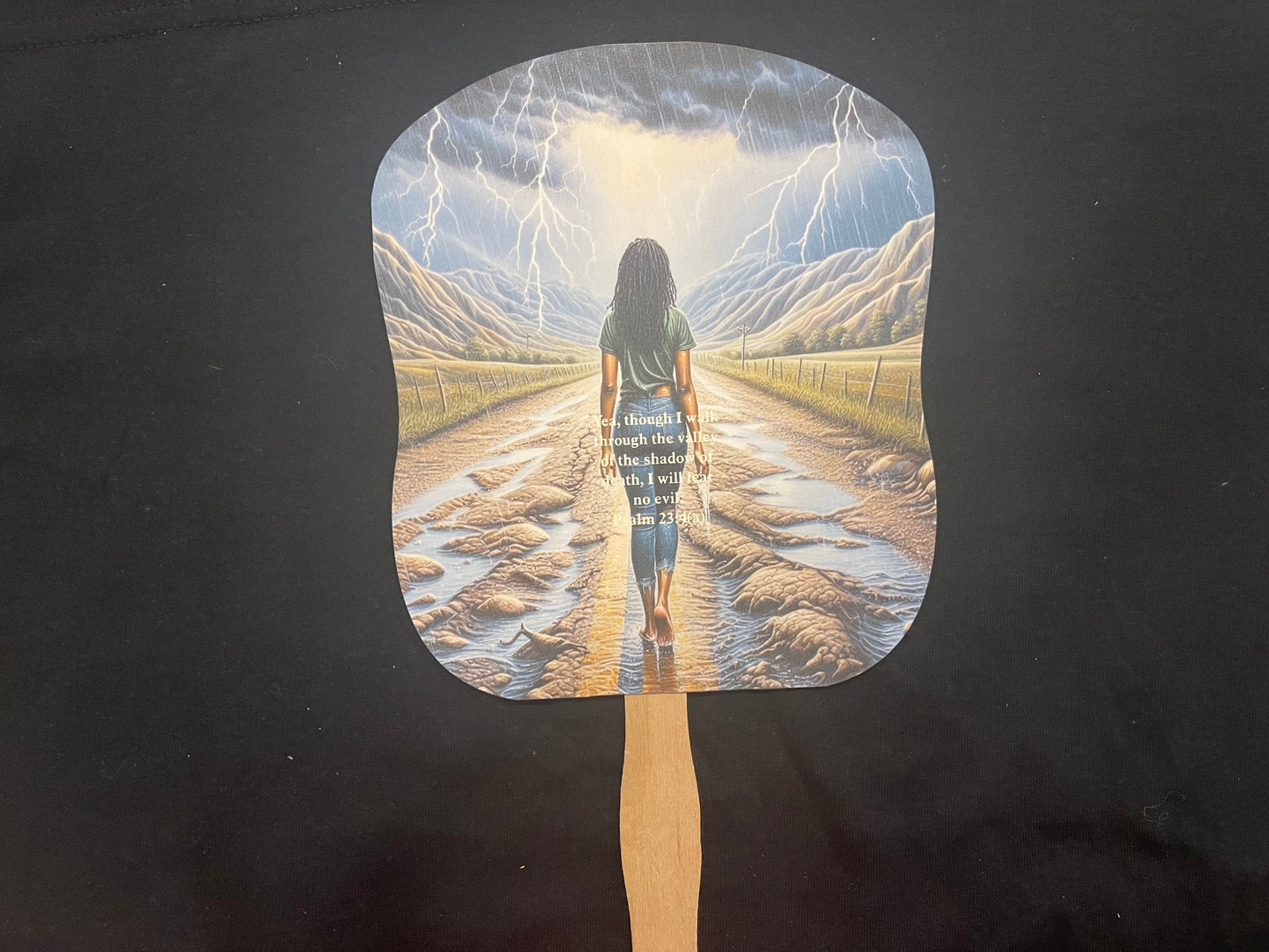 Hand Fan - Psalm 23:4