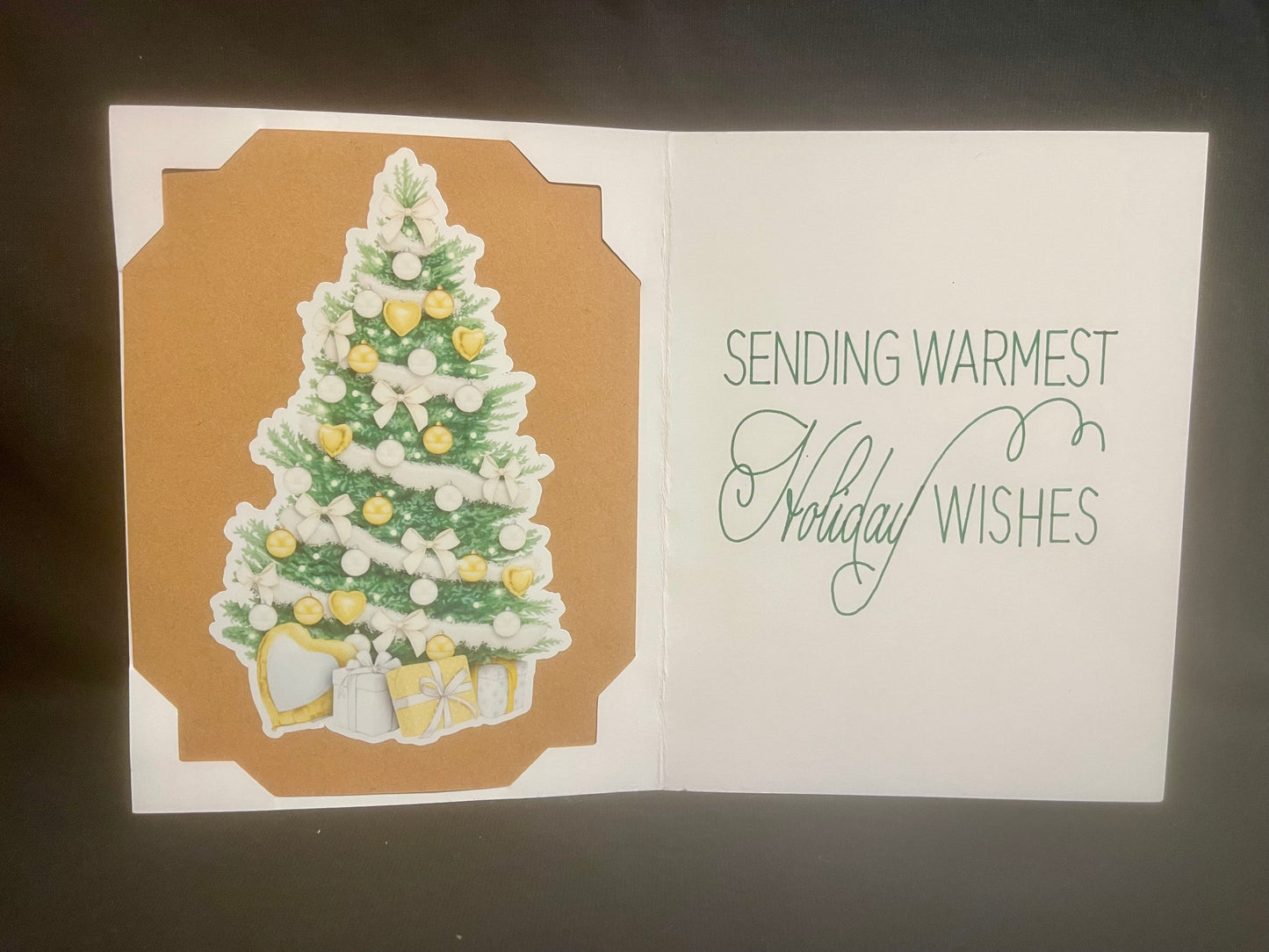 Seasons Greetings - Green & gold