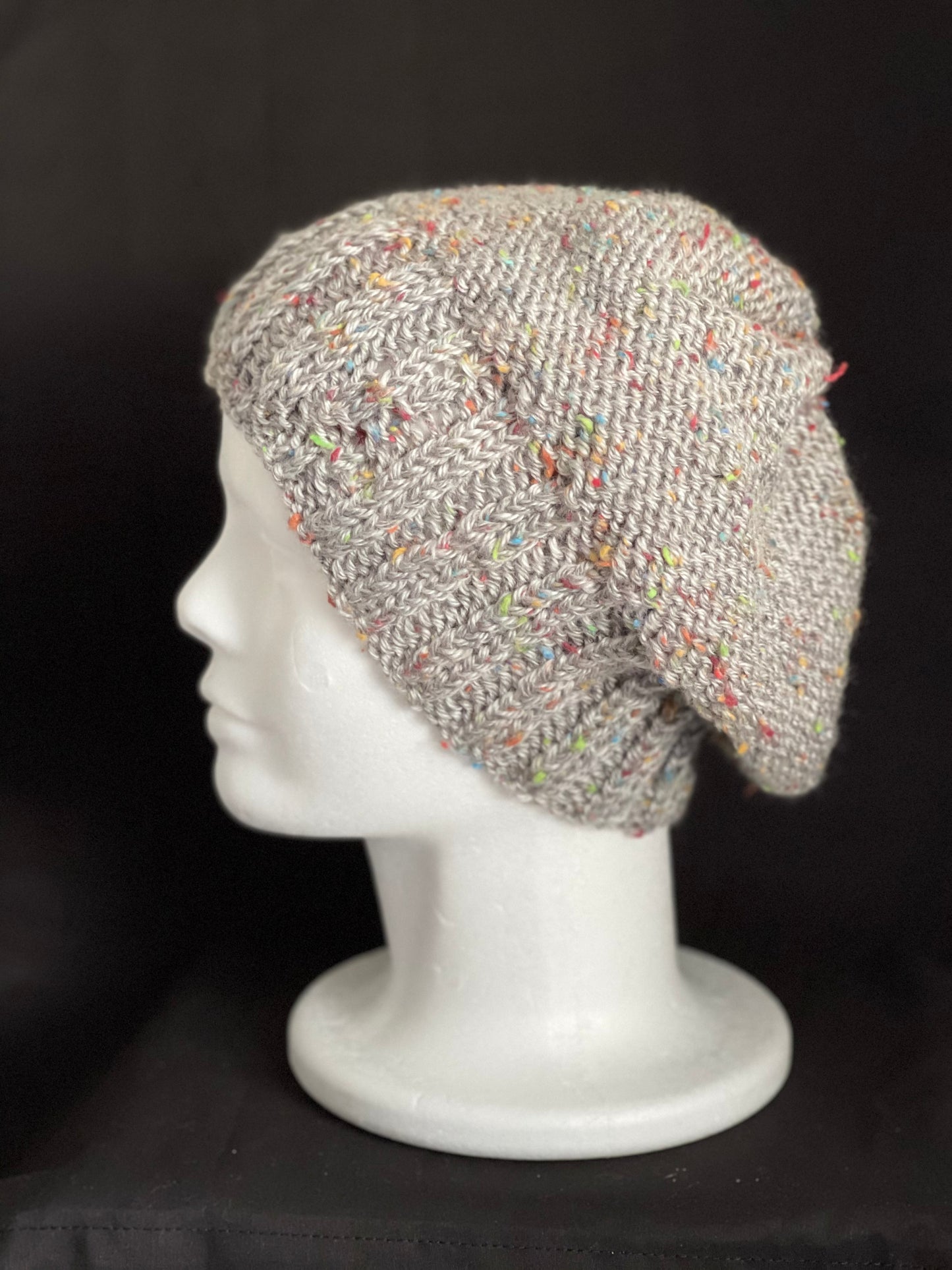 Grey Heather Handmade Hat