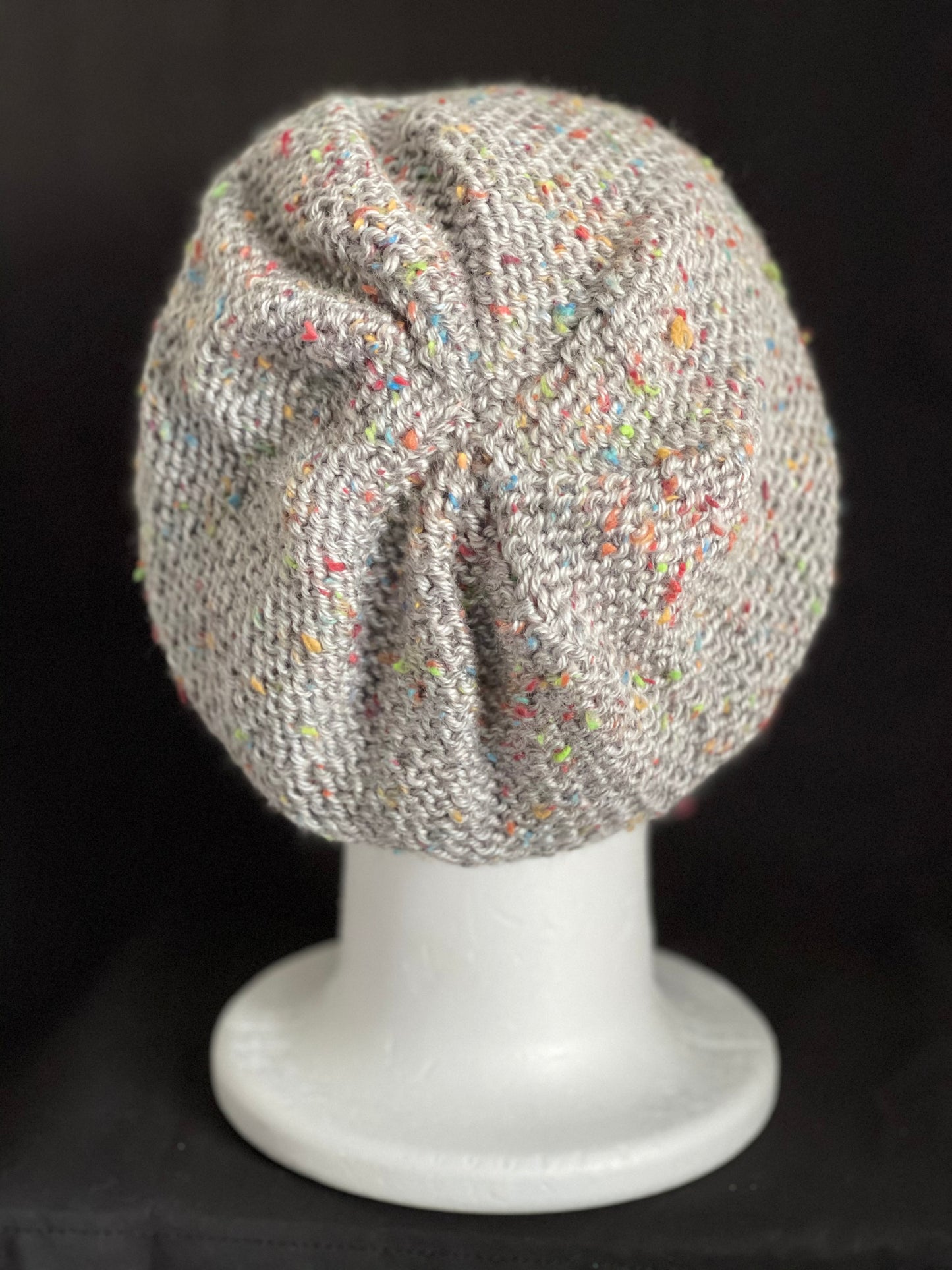 Grey Heather Handmade Hat