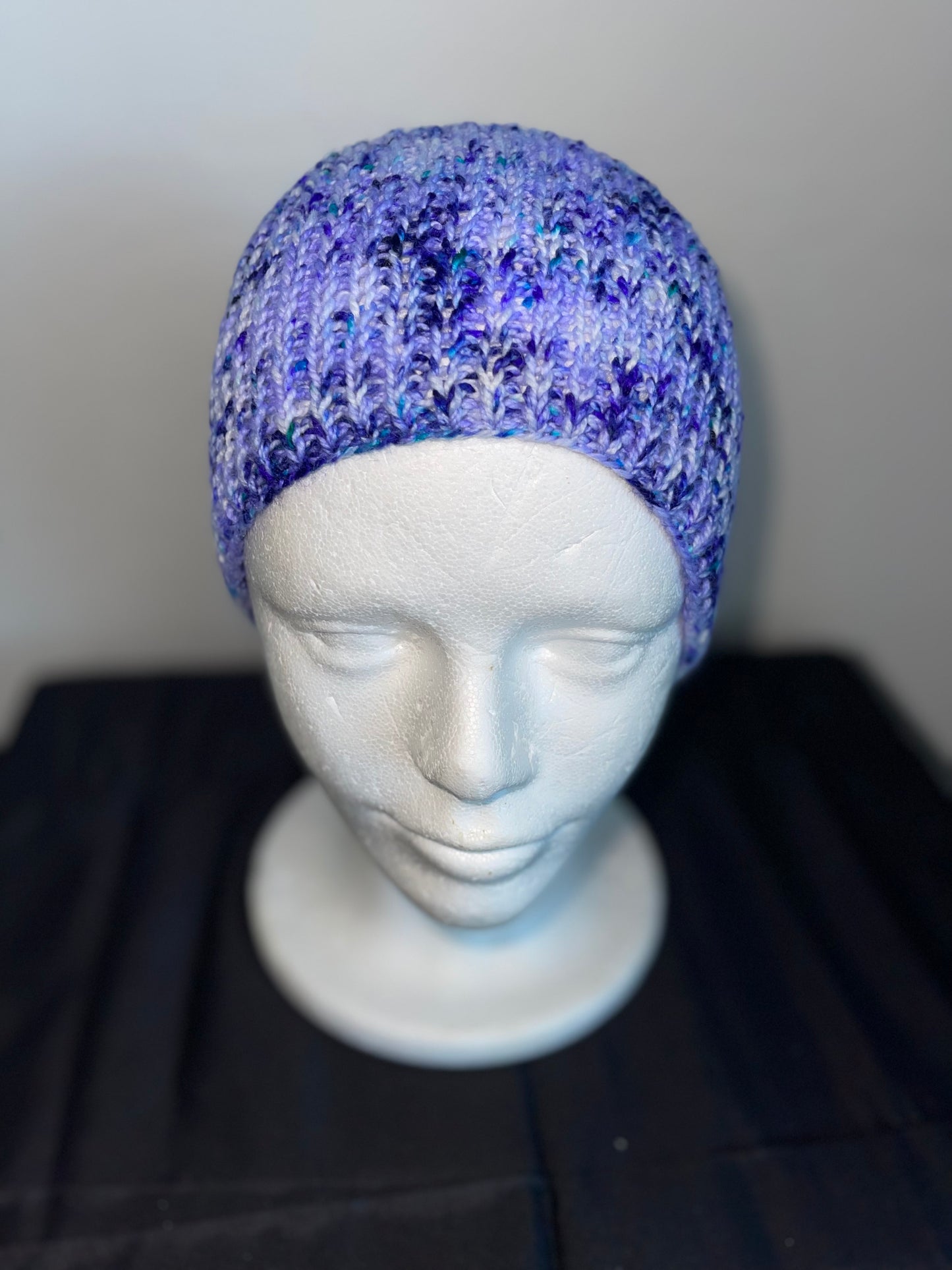 Slouchy Hat - Purple Speckles
