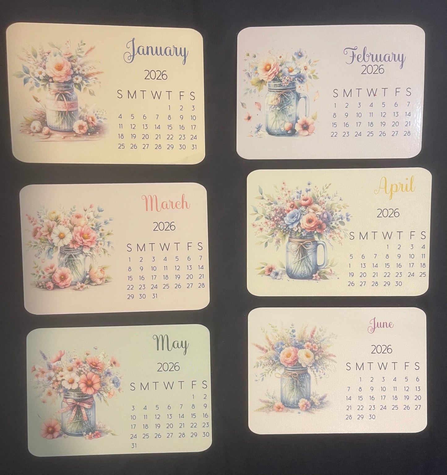 2026 Desk Calendar - Wildflowers
