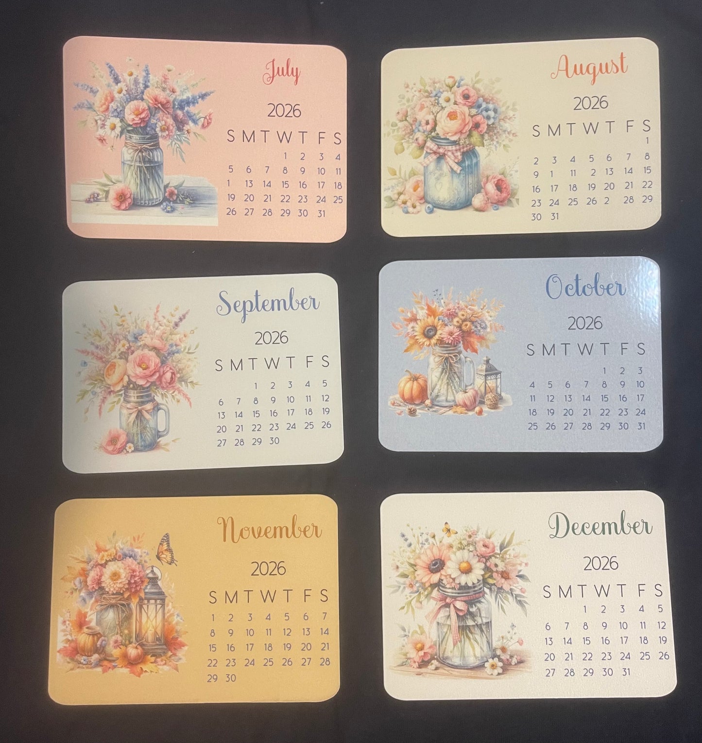 2026 Desk Calendar - Wildflowers