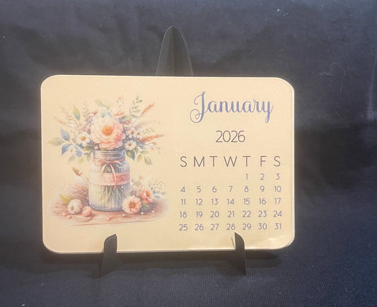 2026 Desk Calendar - Wildflowers